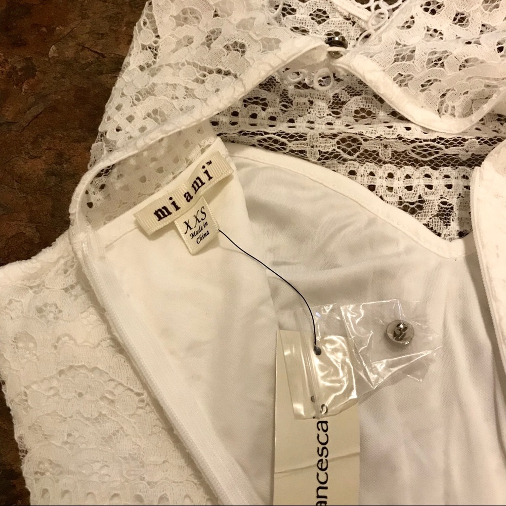 NWT Francesca’s Destiny Ruffled Hem Sheath Dress - Picture 5 of 5